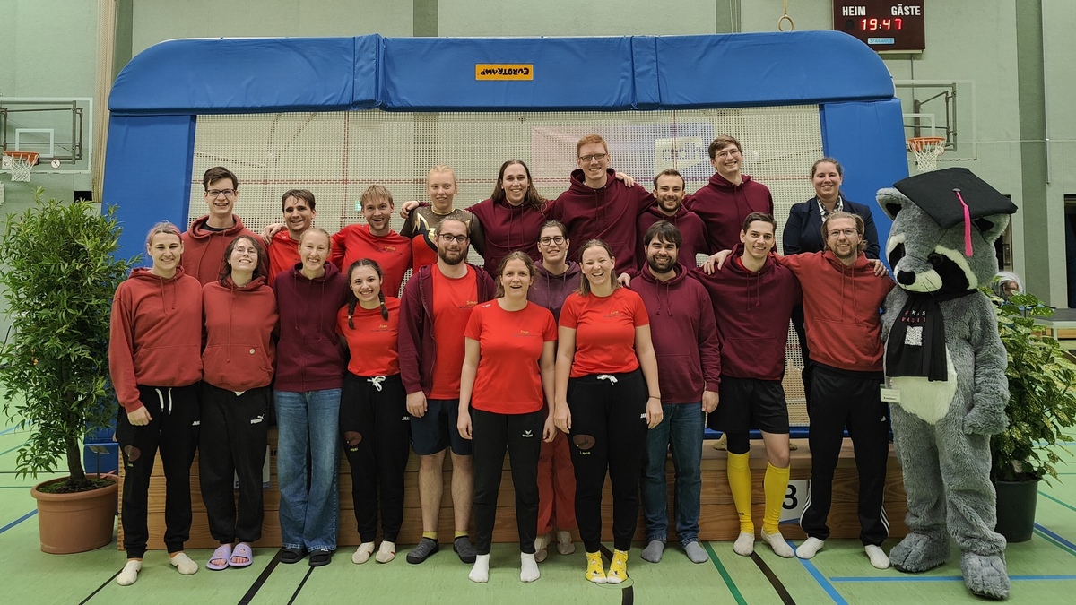 Gruppenfoto der Karlsruher Trampolinturner