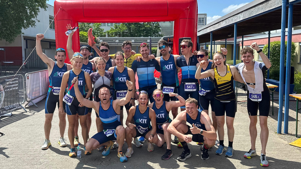 Triathleten jubeln
