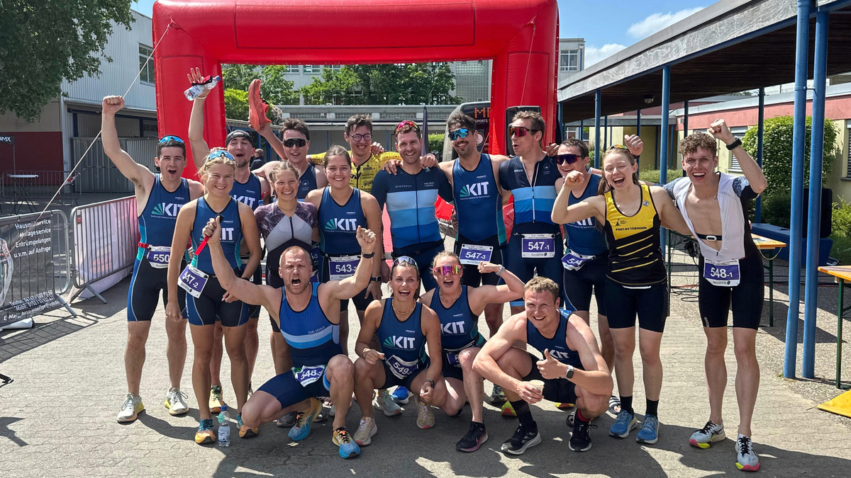 Triathleten jubeln
