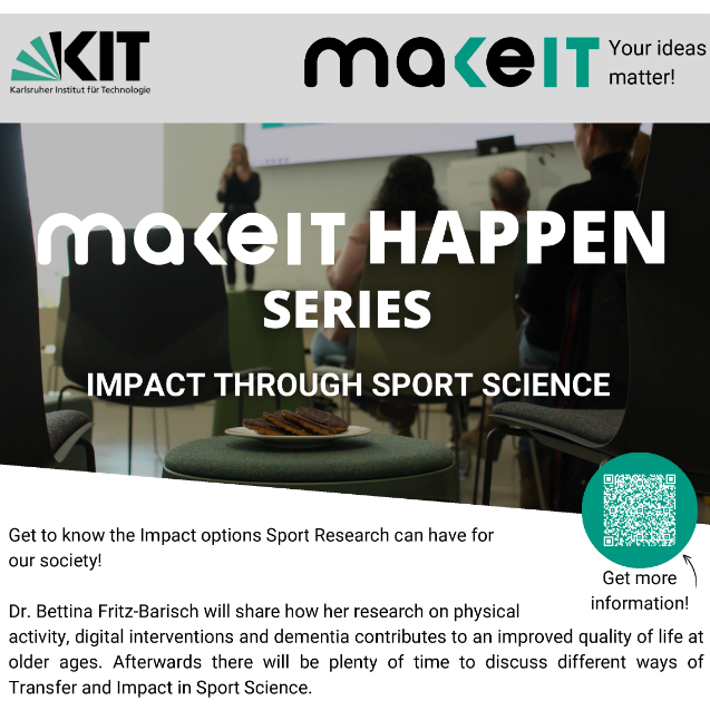 Veranstaltung "makeIT Happen": Einfluss von Sportwissenschaft auf die Gesellschaft.