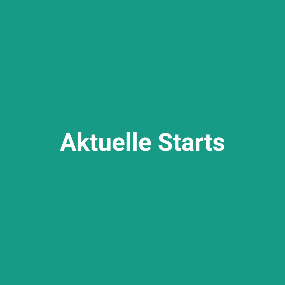 Aktuelle Starts