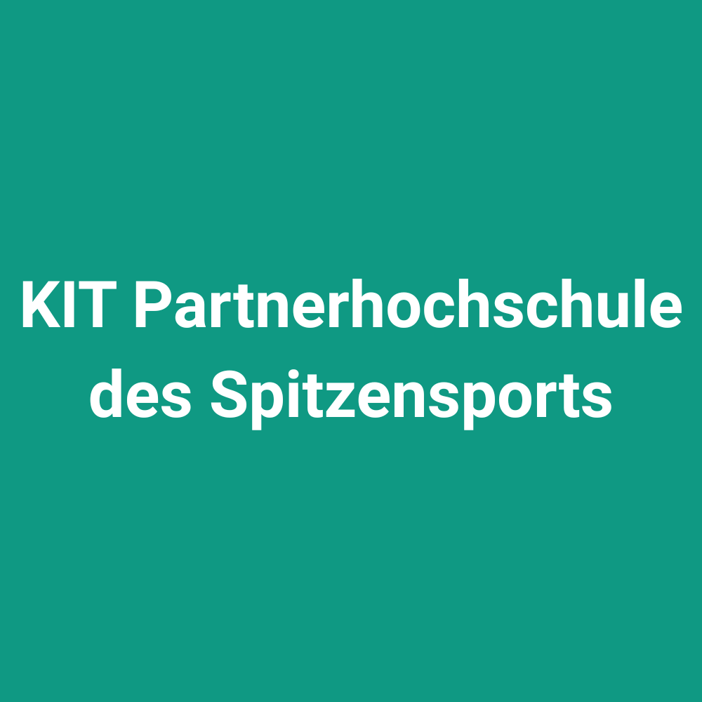 KIT Partnerhochschule des Spitzensports